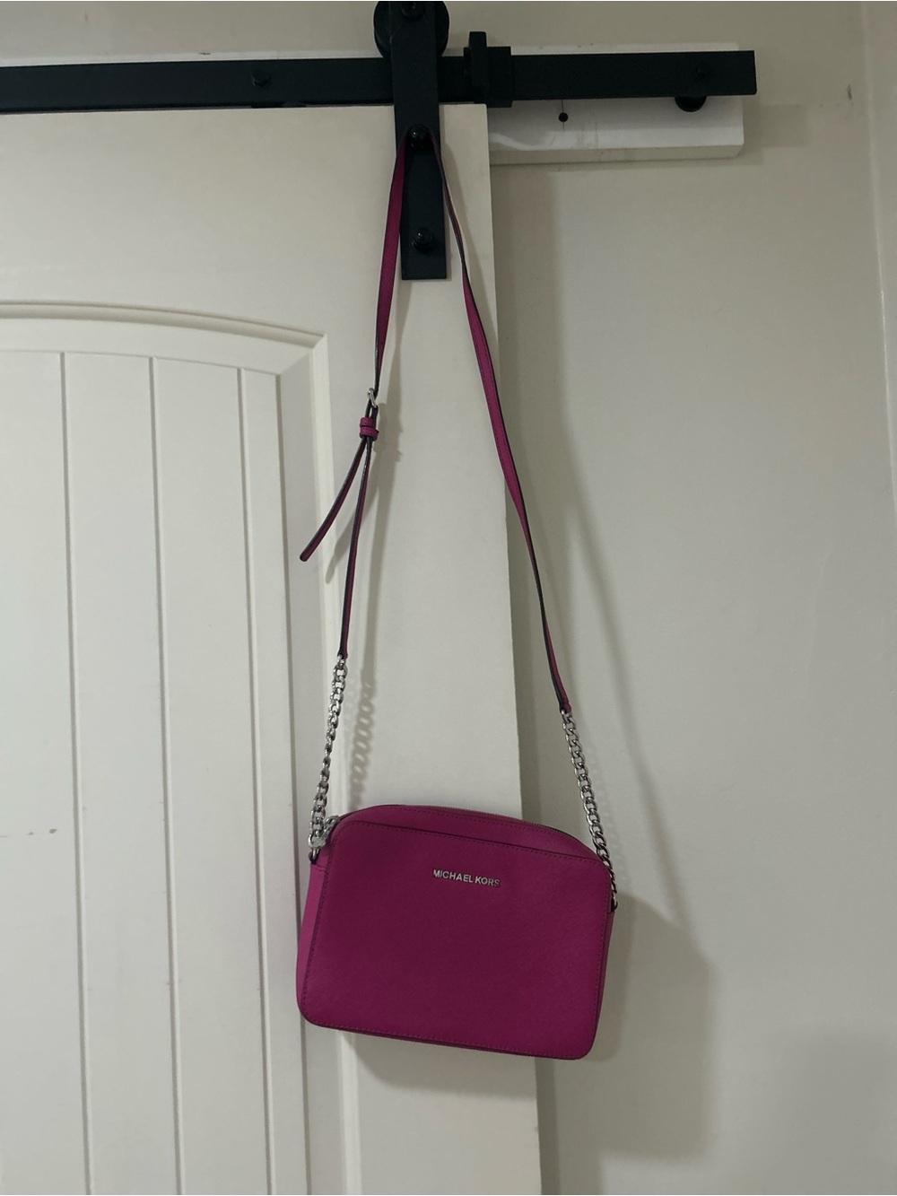 Michael Kors Magenta Crossbody Camera Bag